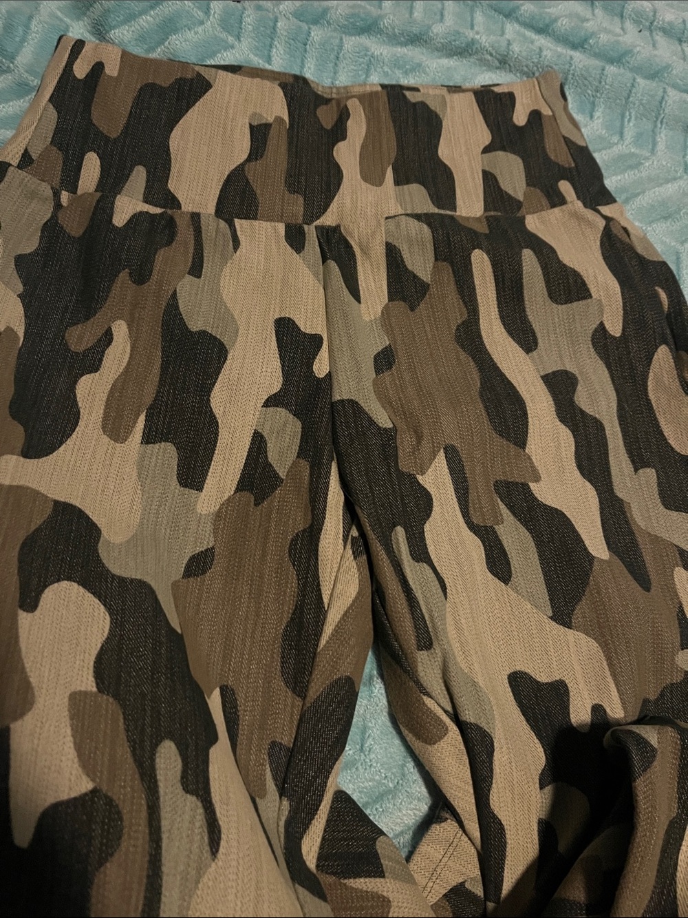 Agnes & Dora Olive and Black Camo Leggings